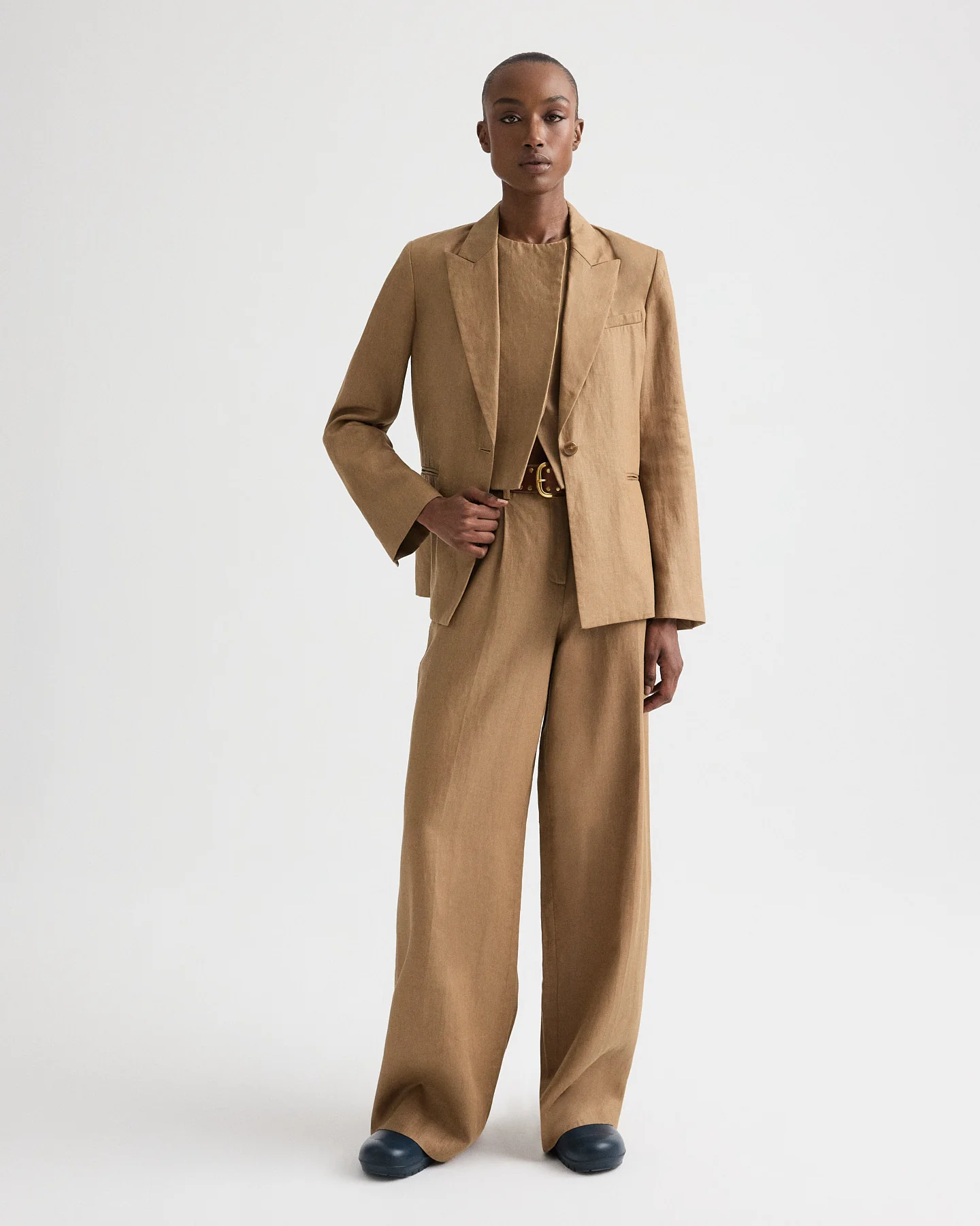 Boy Blazer in Chintzed Linen - Image 3