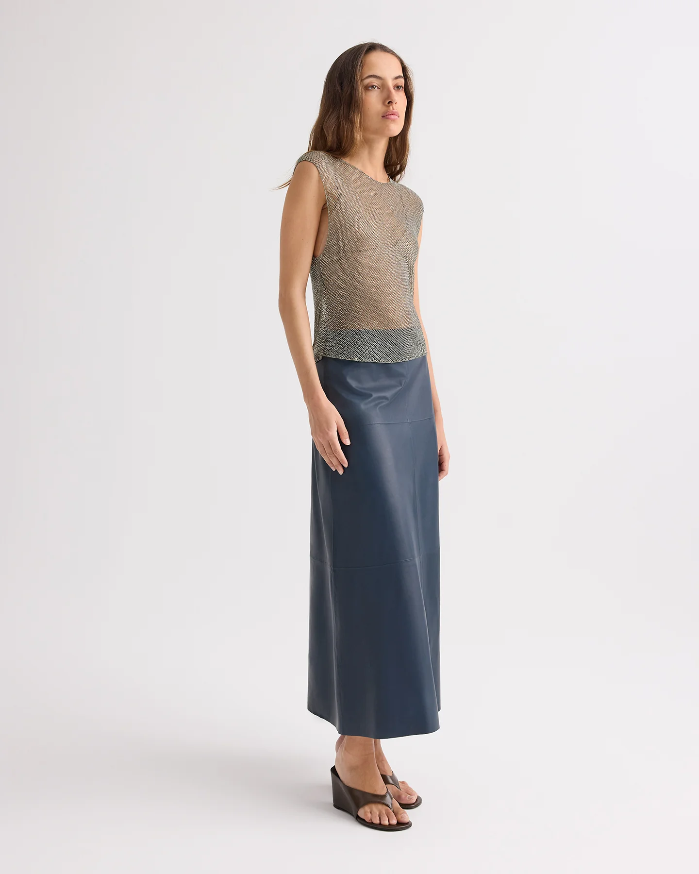 Chloe Top in Micro Bugle Beads - Image 4