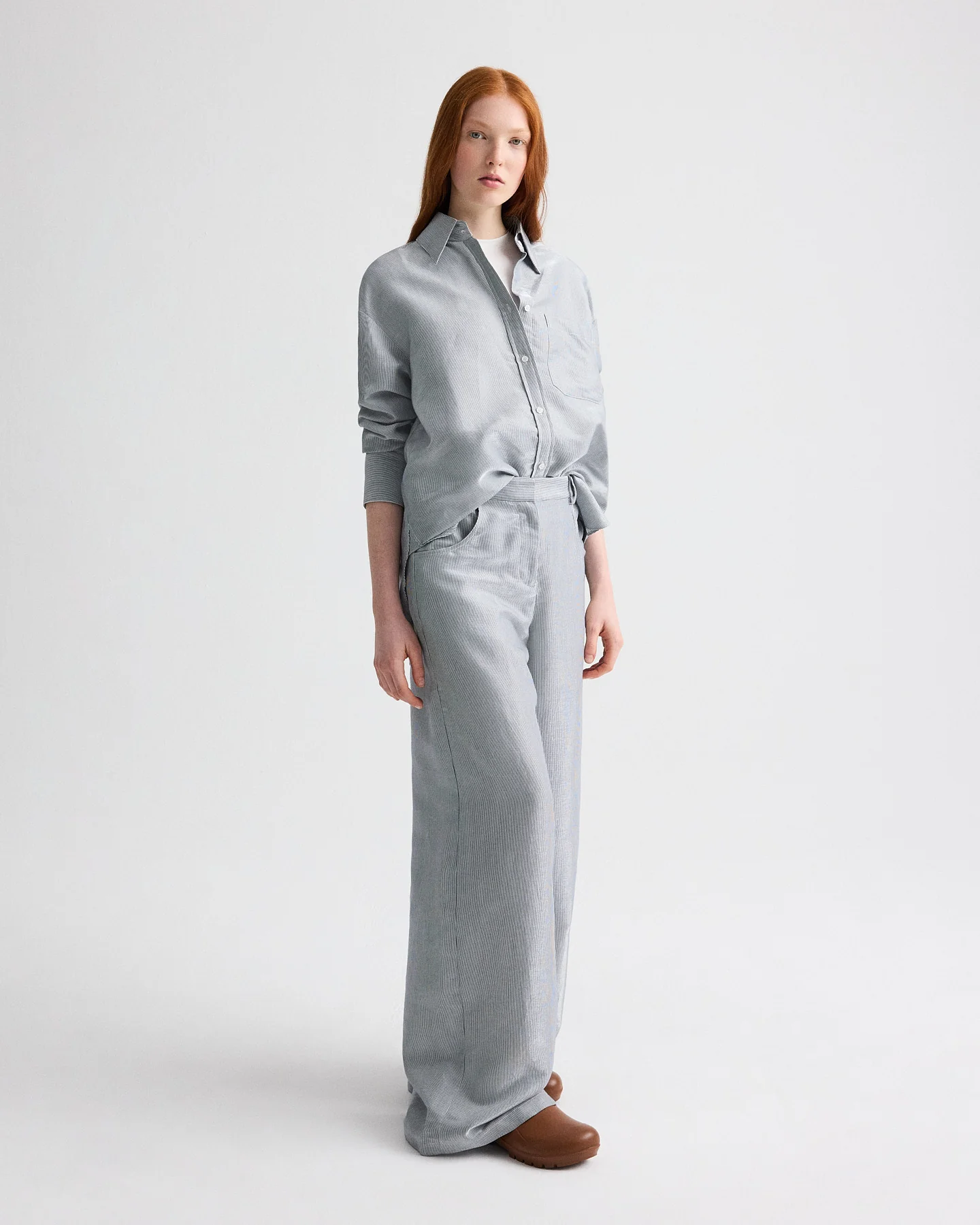 Dillon Pant in Glossy Mini Stripe - Image 4