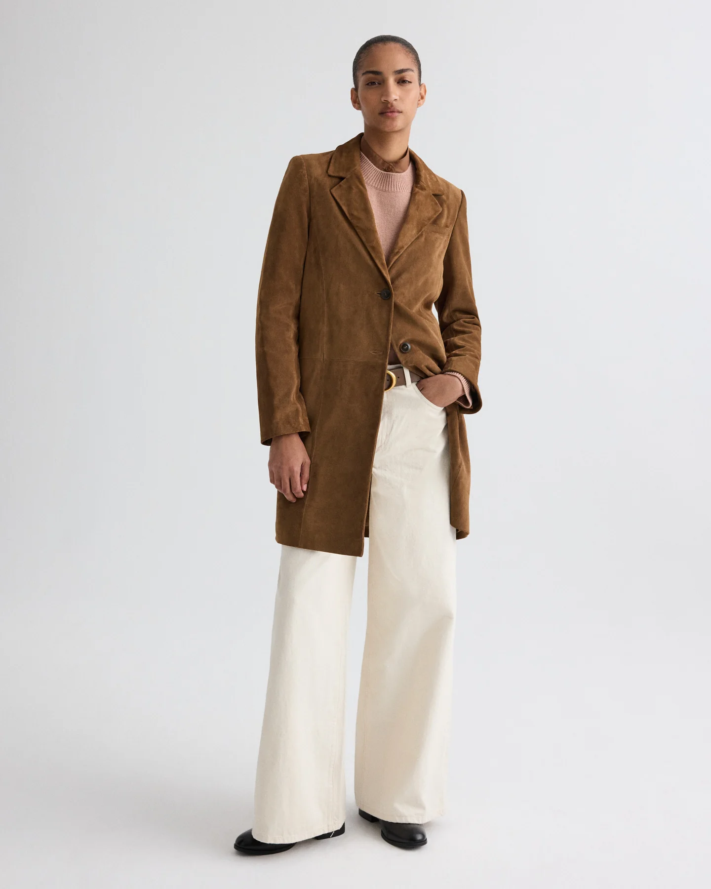 Easy Car Coat in Heavy Suede - Image 3