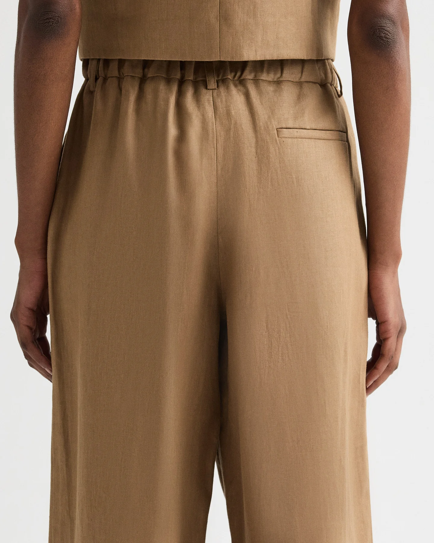 Hudson St Pant in Chintzed Linen - Image 4