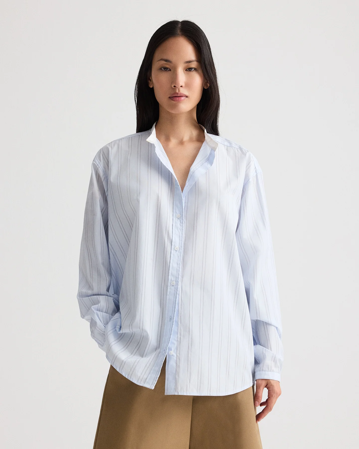 Late Check Out Top in Drop Needle Double Stripe