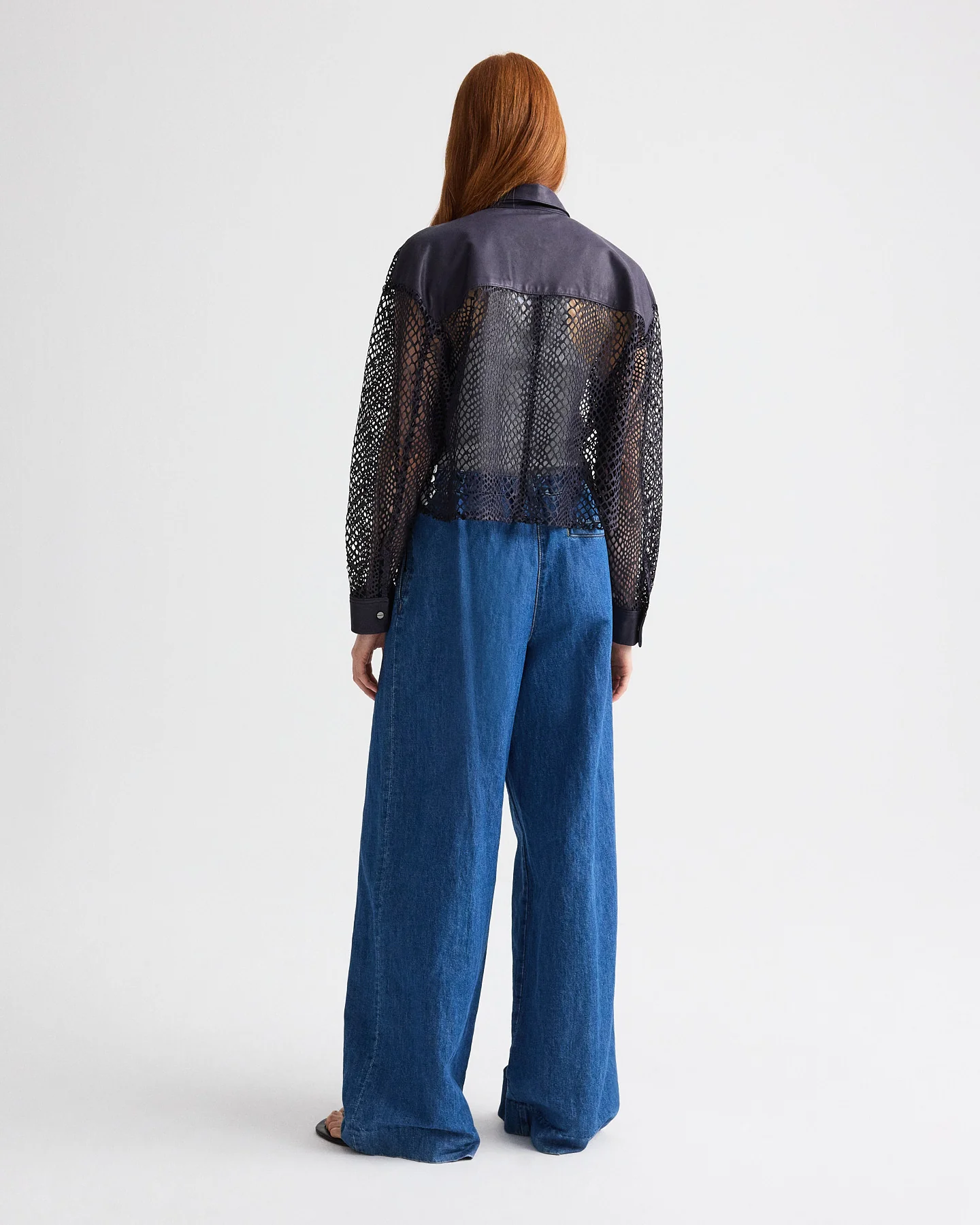Little Big Joe Shirt in Laser Cut Snake Leather - Image 5