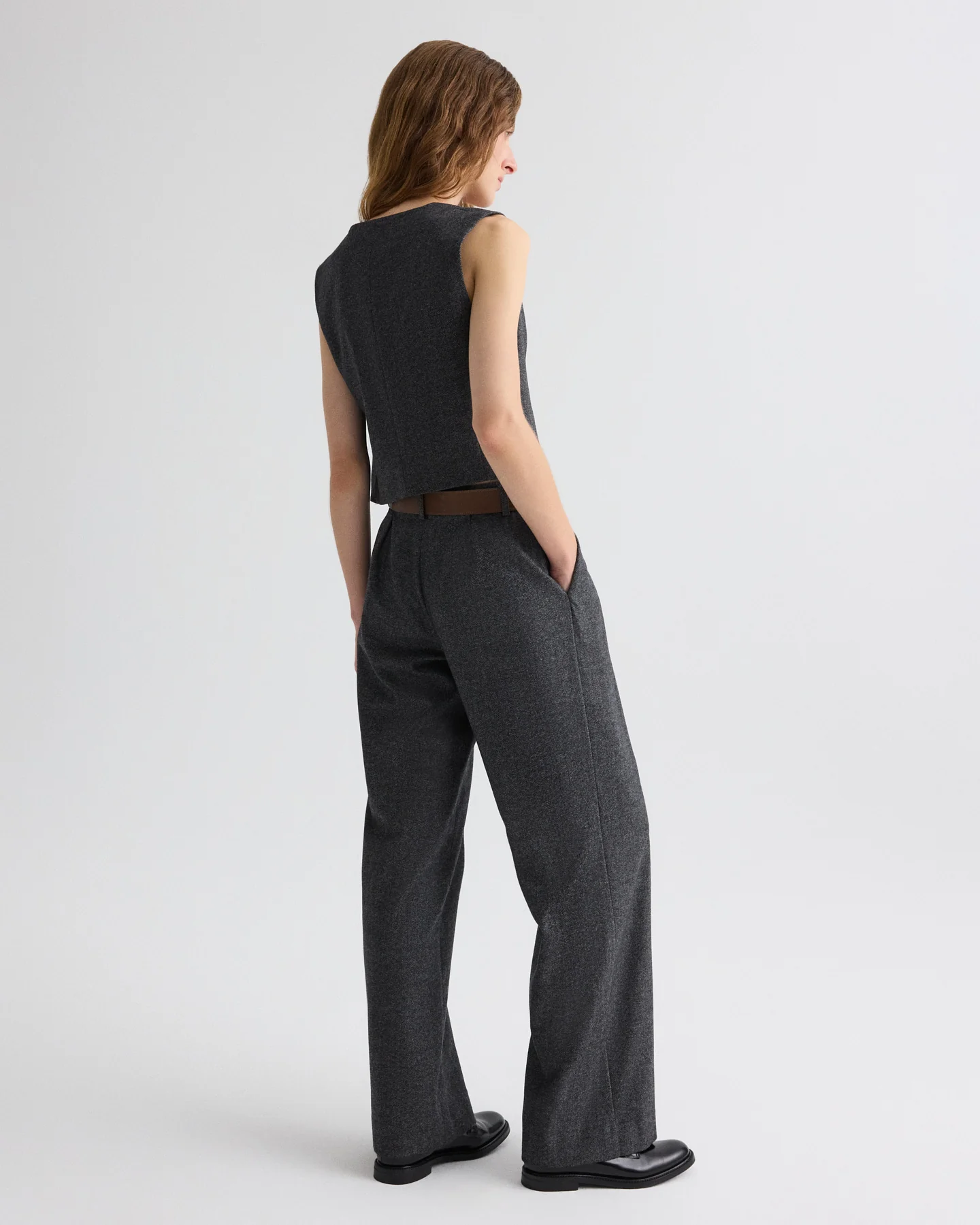 Mila Vest in Fancy Wool Flannel - Image 5