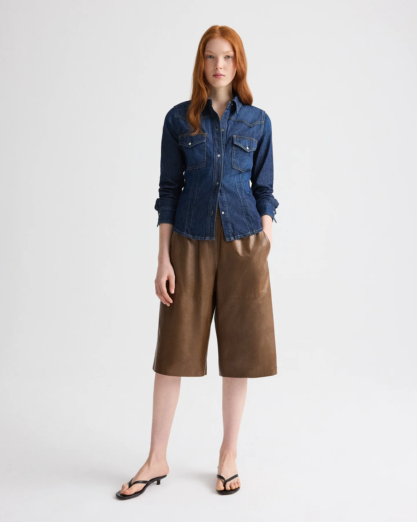 Mustang Sally Shirt in Denim Shirting - Image 2