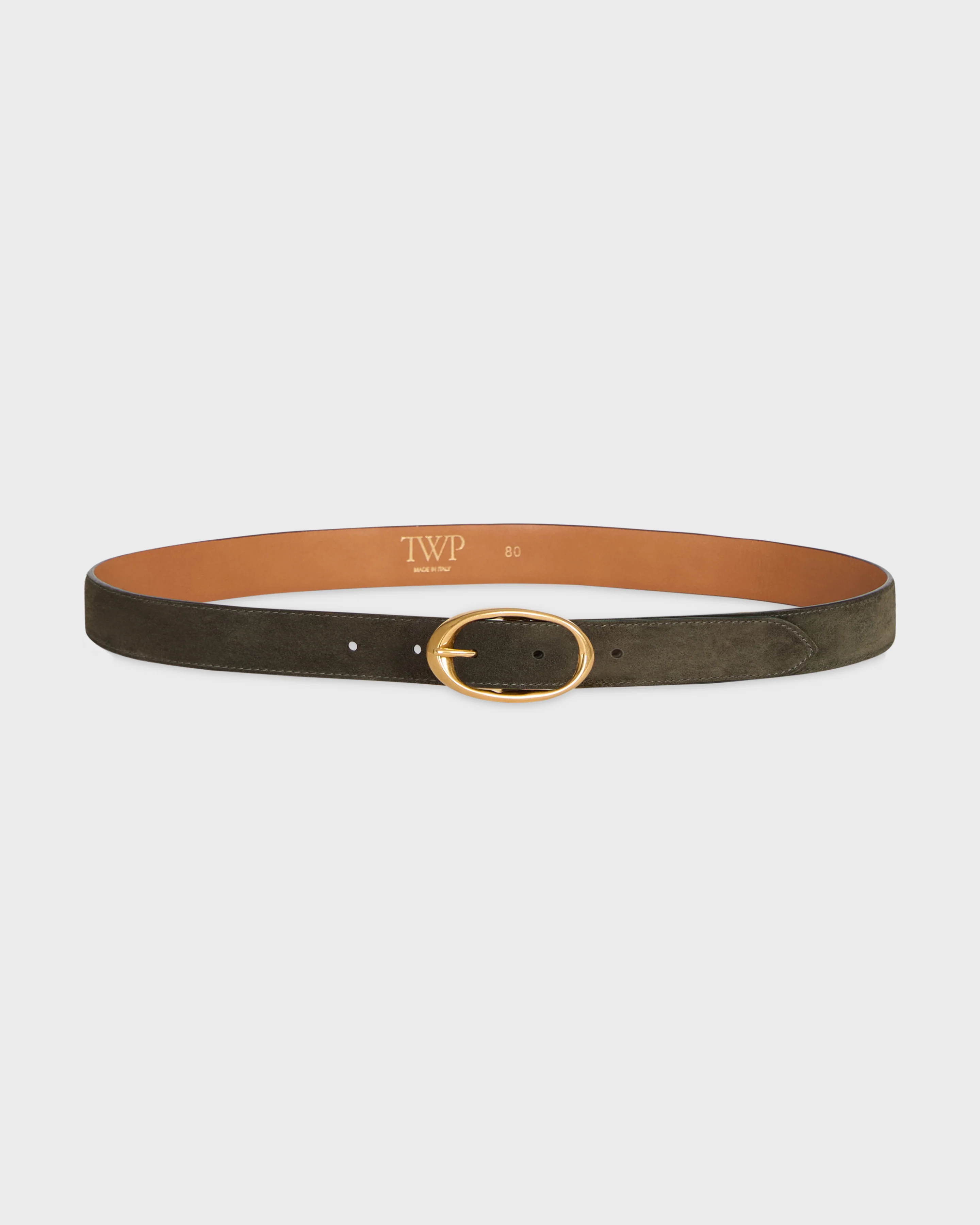 Narrow Belt in Suede