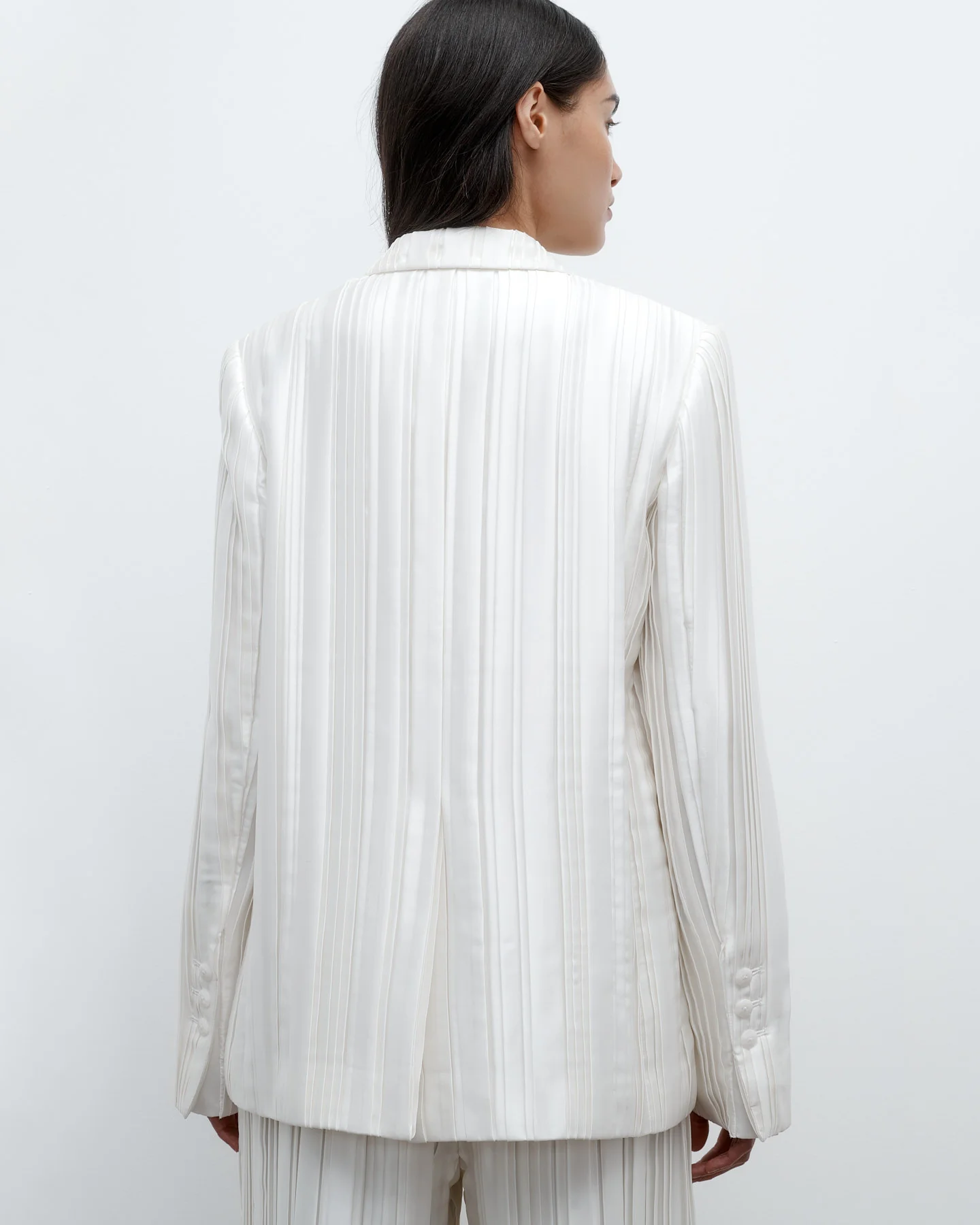Next Boyfriend Blazer in Crushed Silk Charmeuse - Image 4