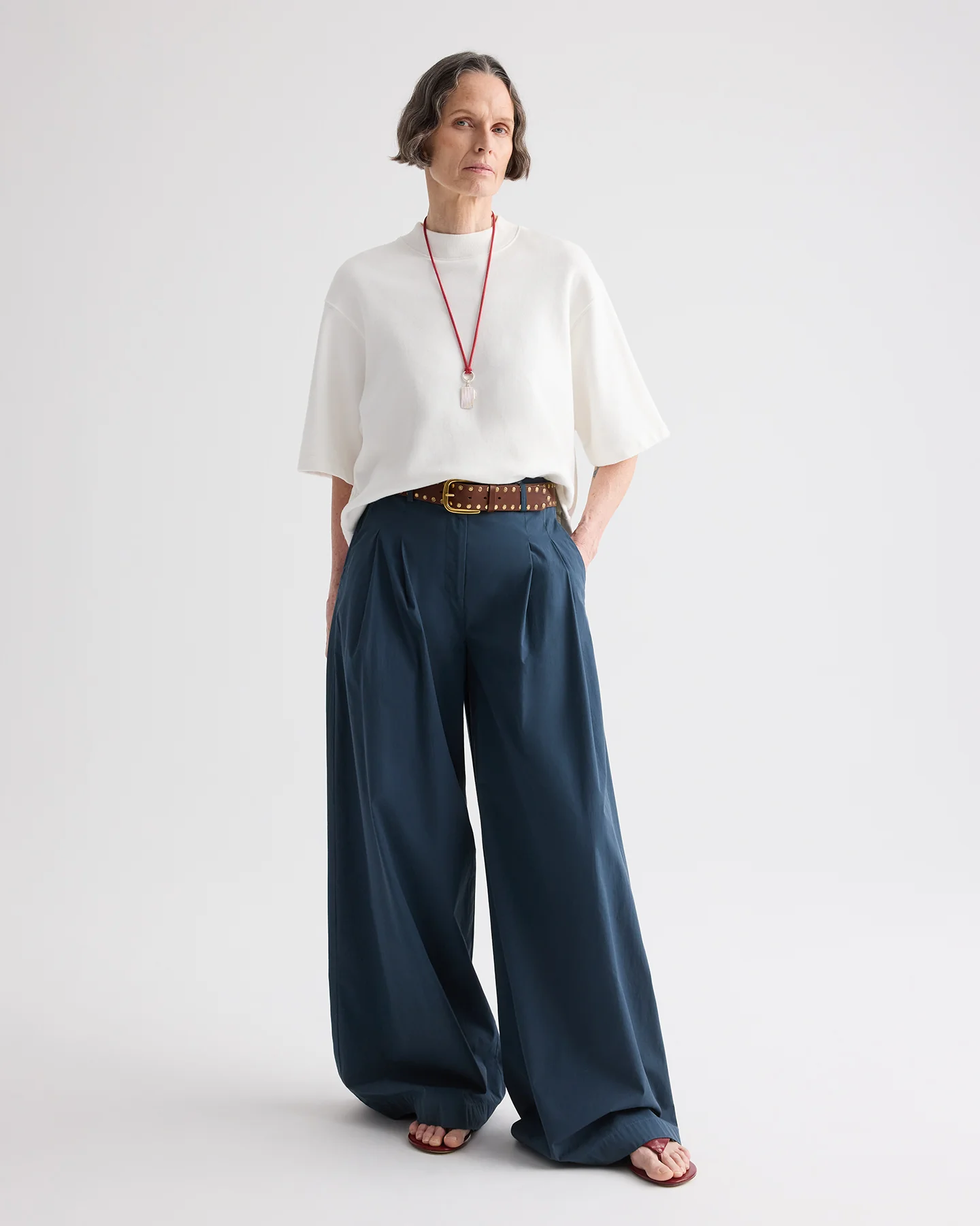 Next Didi Raw Hem Pant in Cotton Poplin