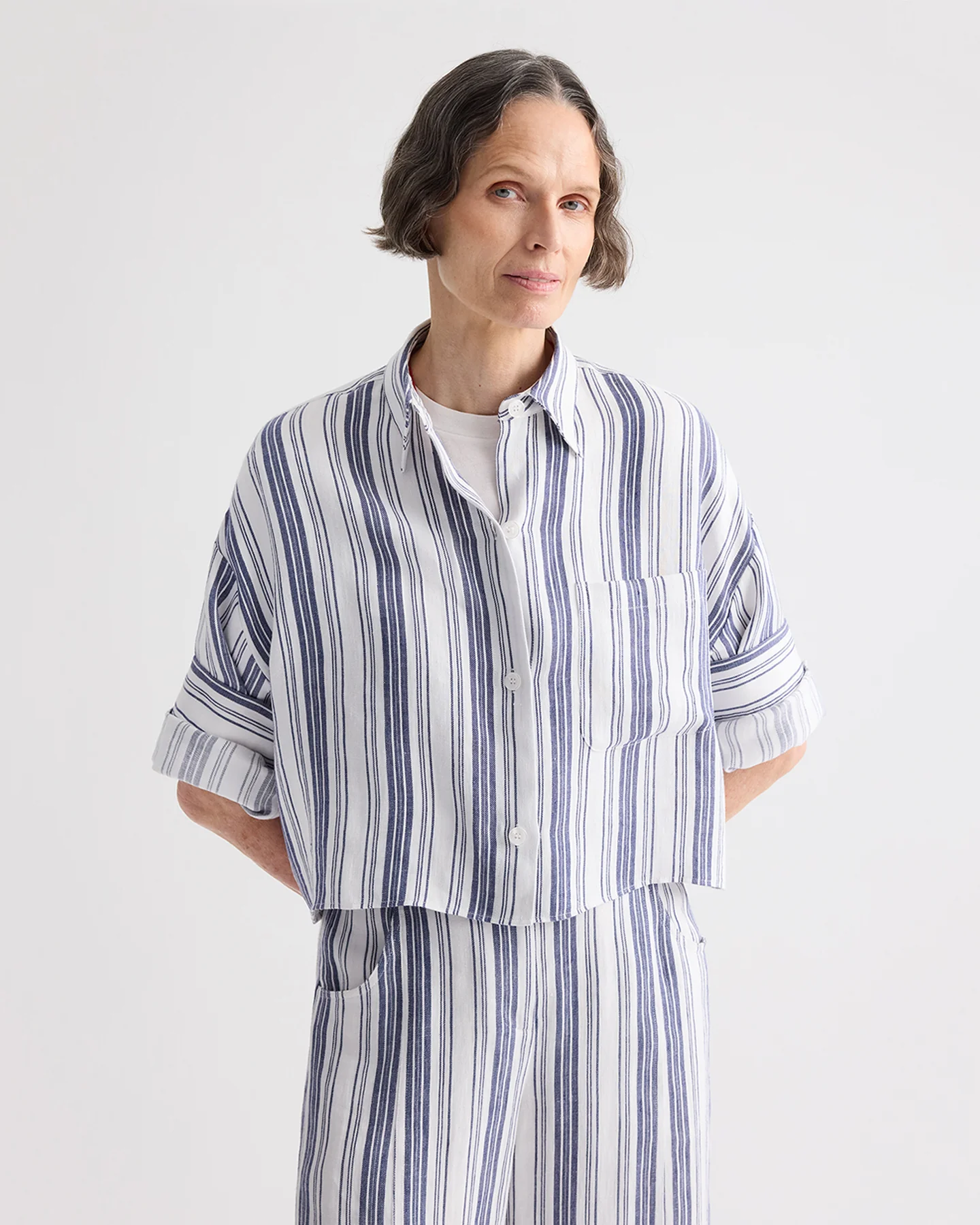 Next Ex Shirt in Hemp Denim - Image 2