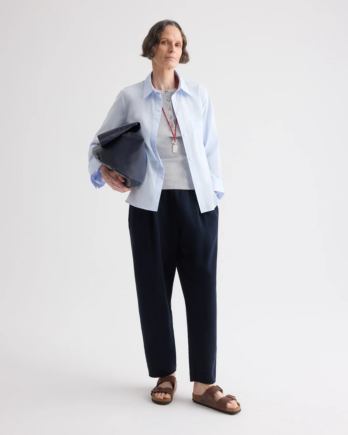Pleated Sweatpant in Lightweight Sweatshirt