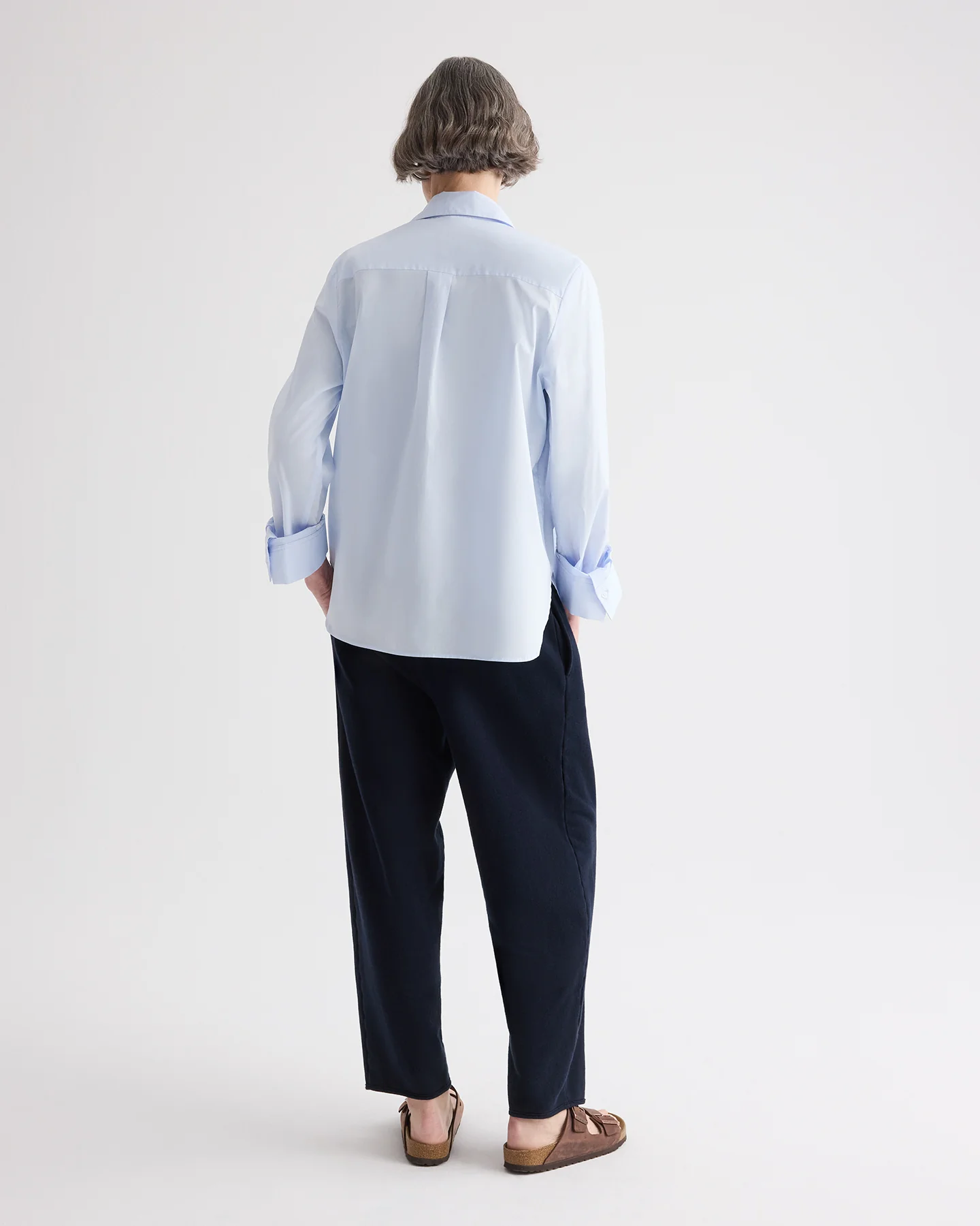 Pleated Sweatpant in Lightweight Sweatshirt - Image 5