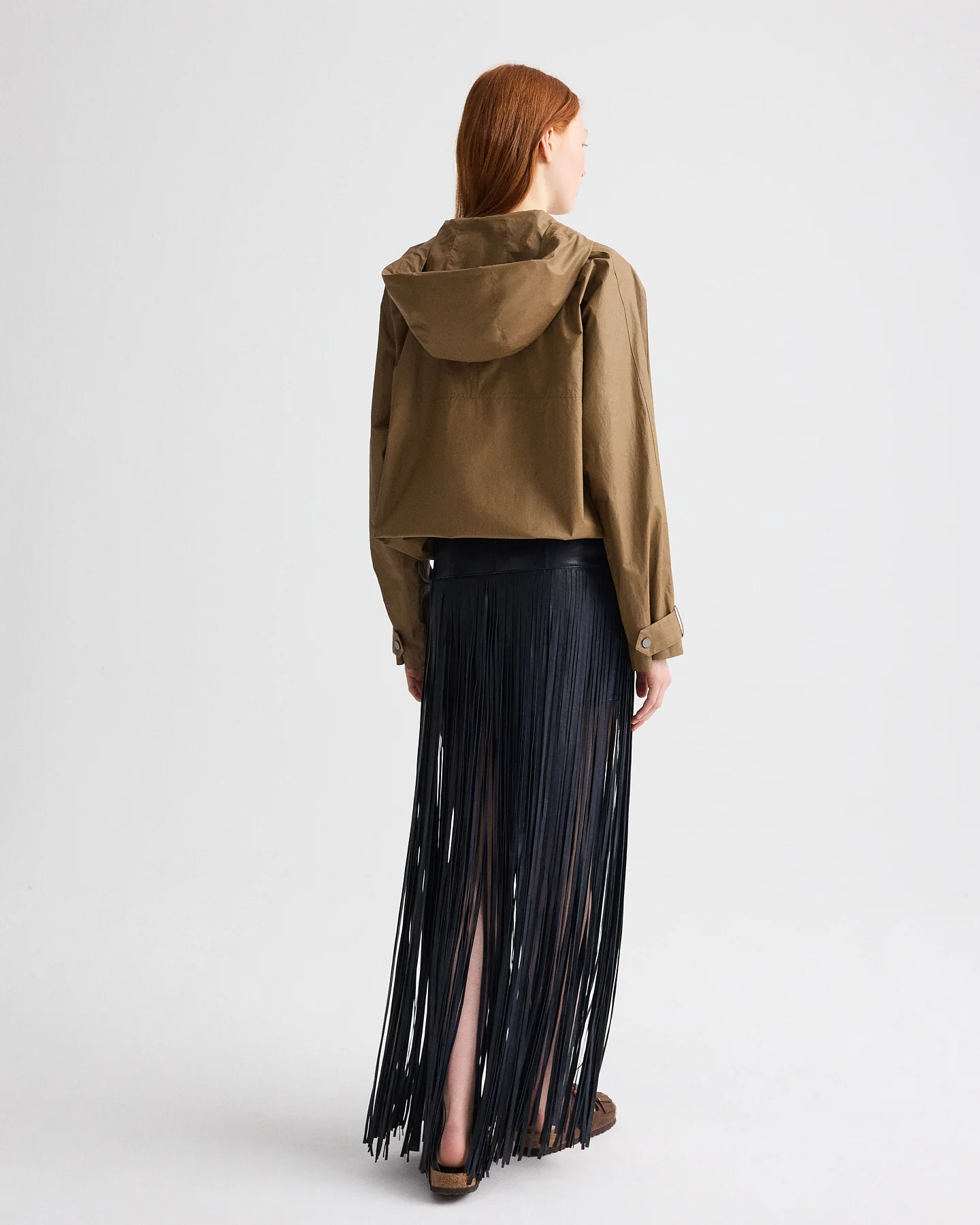 Rain Check Hoodie in Lightweight Cotton Trench - Image 5