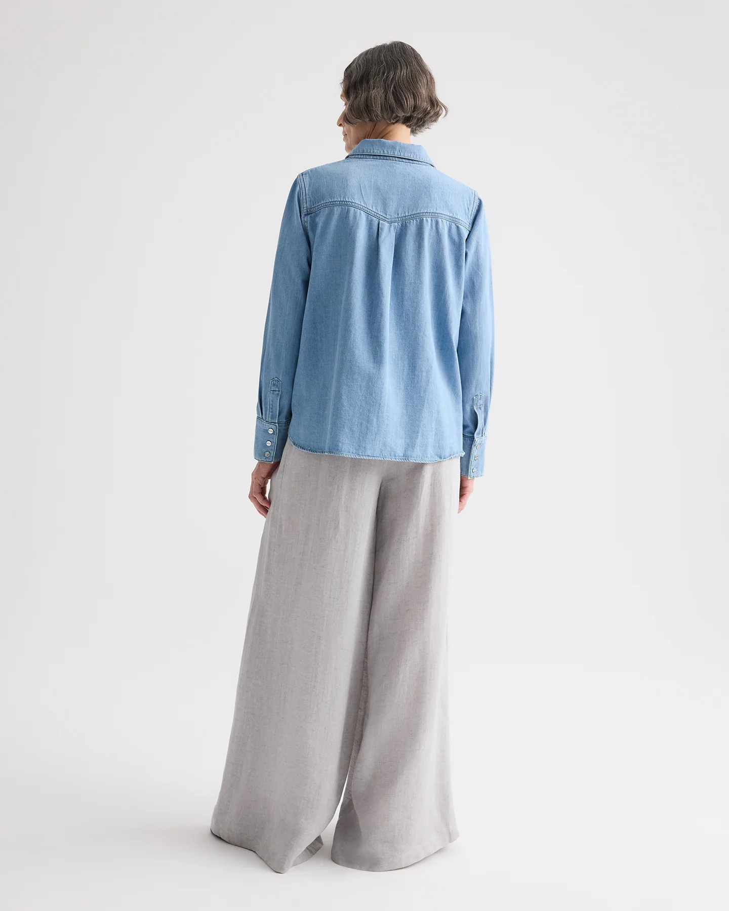 Ranchers Daughter Shirt in Denim - Image 5