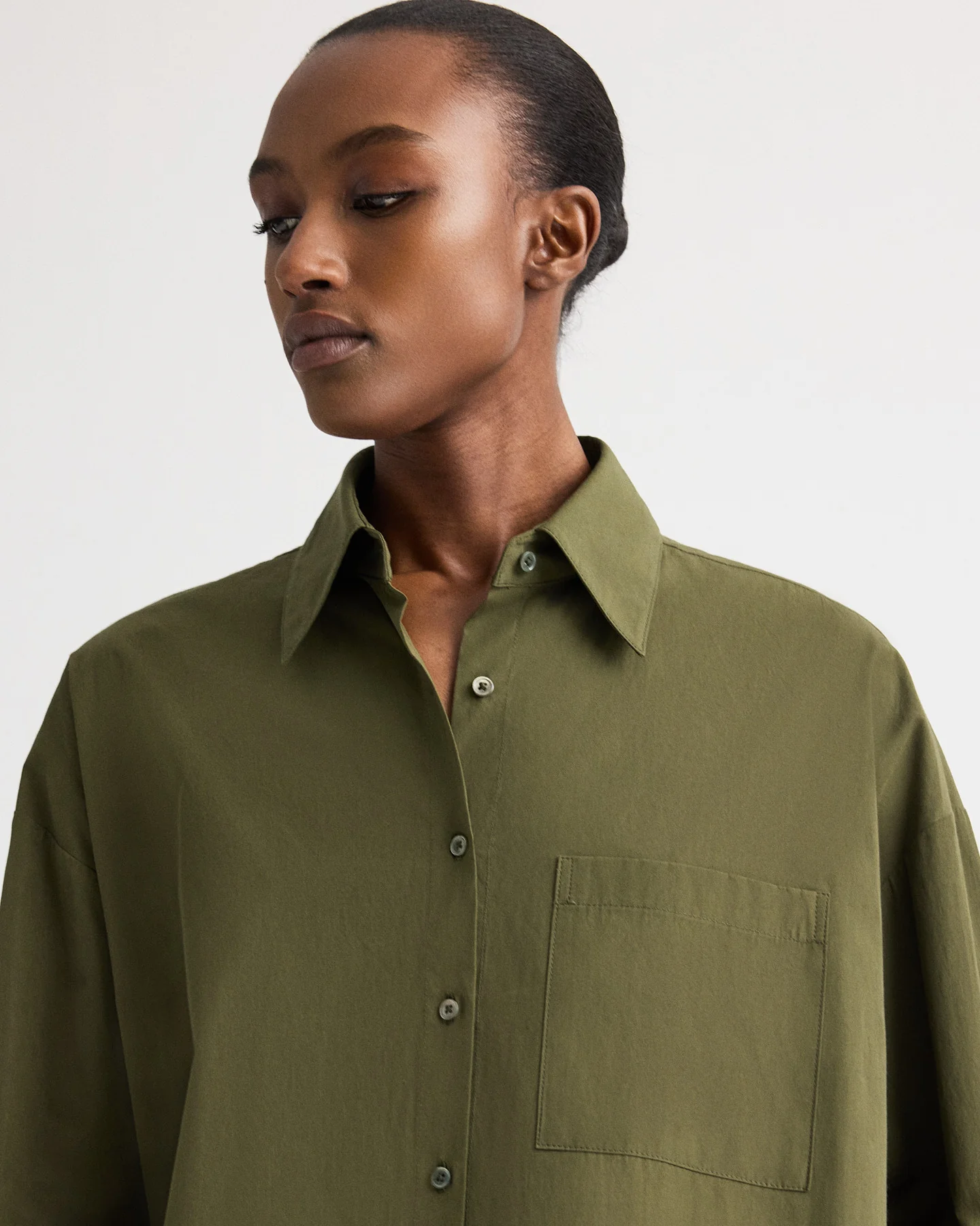 Something Borrowed Shirt in Vintage Washed Poplin - Image 2