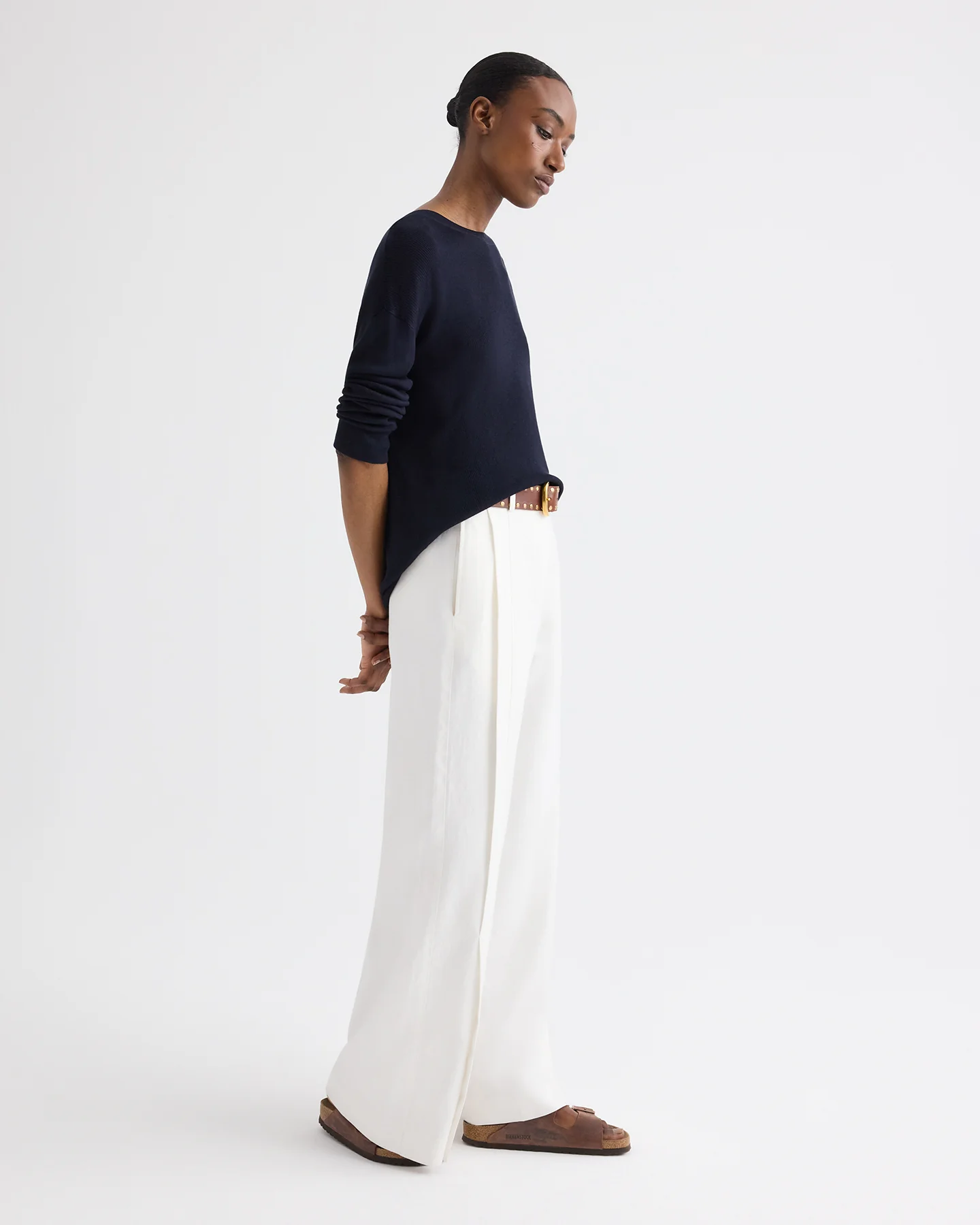 Taite Pant in Chintzed Linen - Image 4