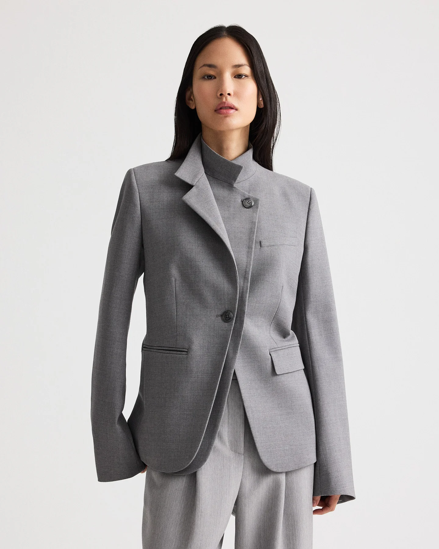 The Double Take Blazer in Soft Finish Stretch Wool