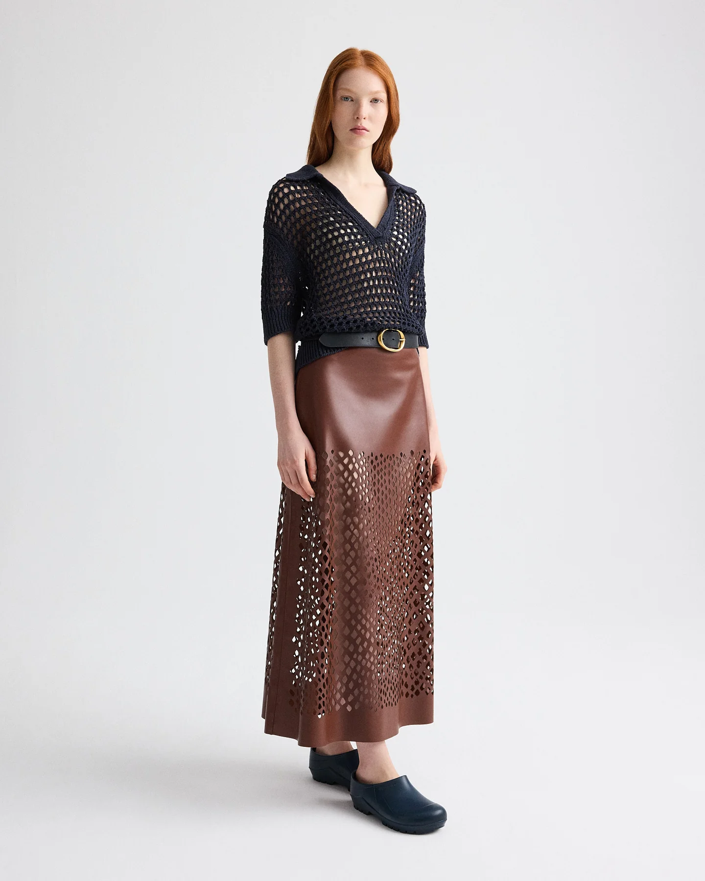 Unspoken Truth Polo Sweater in Linen Silk - Image 4
